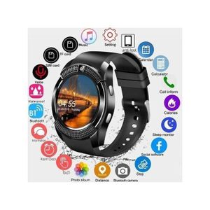 Smart Watch Montre Intelligente Connectée - SIM - Bluetooth - Carte Mémoire - Camera