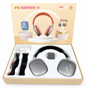 Casque Bluetooth P9 Series 9 + Montre Connectée – Coffret Cadeau Premium