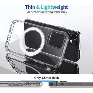 Coque Transparente Magsafe Compatible Pour IPhone 12 - Transparent