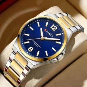 Curren Montre Homme, montre De Luxe à Quartz En Acier Inoxydable- Idéal Pour Le Business - Nouvelle Collection C8493