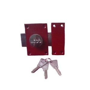 Serrure Pour Porte 2 Coups De Fermeture - Rouge/Gris
