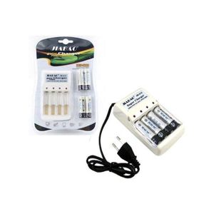 Piles Rechargeables  4 PILES + CHQARGEUR RECHARGEABLE