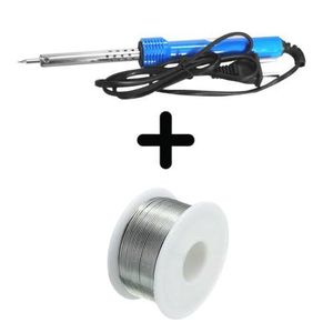 Kit Fer A Souder + Bobine De Etain - Bleu/blanc