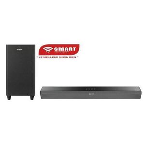 Smart Barre De Son - STHA-1170E- 1000W - Tactile- Caisson de Basses Sans Fil - Télécommande – Noir