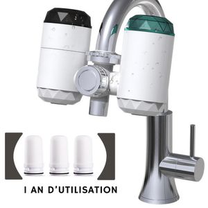 Nouvelle Version Améliorée : Robinet de Filtration en Céramique pour Eau du Robinet et Eau Chaude Instantanée, Robinet Électrique Instantané