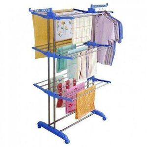 Séchoir Linge Multifonctions à 3 Niveaux Pour Sécher Les Vêtements 
