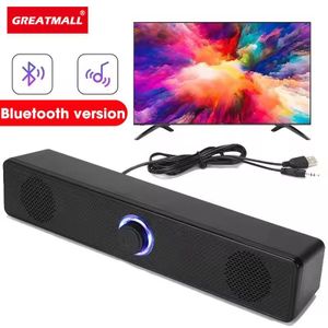 No Band Enceinte bluetooth portable sans fil,Haut-Parleur d'ordinateur,Barre de Son PC Filaire avec Stéréo Surround 4D pour portable Théâtre TV Soundbar Box Home Cinéma