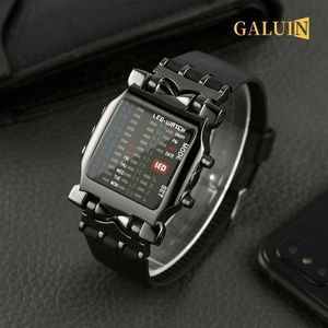 Montre best sale binaire homme