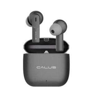 CALUS Écouteurs Bluetooth Sans Fil avec Boîtier de Charge – Gris