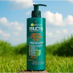 Garnier Fructis Grow Strong 10 en 1 – Soin sans rinçage multifonction 