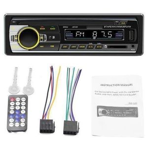 Poste auto Autoradio Numérique  - Bluetooth - Lecteur MP3 de Voiture - Mains Libres avec Micro Intégré - Ports USB, Carte SD et AUX - Puissance 60W x4 - Télécommande Incluse