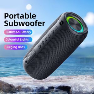 Portable BT Speaker 52mm Full-range with RGB Lights Wireless for Home/Party/Outdoors