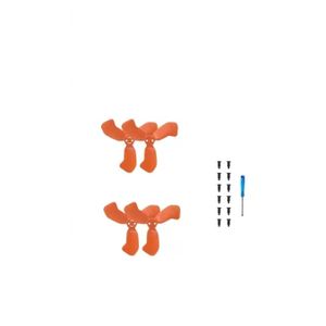 Kit de 4 Helices de Rechange Modele 2217S pour Mini Drone Neo 2 - Couleur Orange