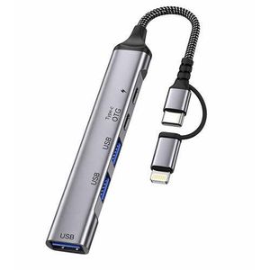 Adaptateur OTG multifonction - hub USB - Extenseur SX-111 compatible Android et iOS 