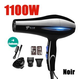 Sèche-Cheveux -2200W + 6 Cadeaux - Noir