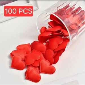 Lot de 100 Confettis Cœurs Rouges – Décoration de Table Romantique pour Mariage et Fête