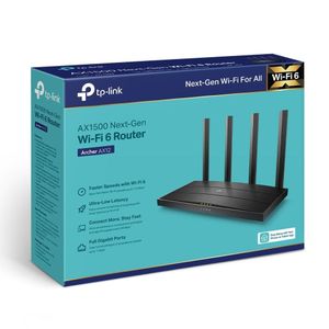 TP-Link Routeur WiFi 6 AX1500 - Archer AX12 - Technologie WiFi 6 - Débits 1,5 Gbit/s - Configuration facile