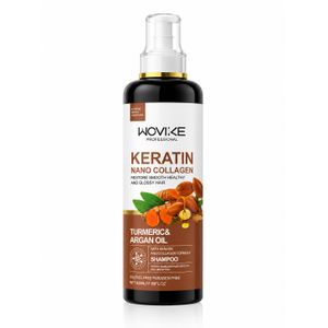 WOVIKE Professional Keratin Nano Collagen Shampoo – Turmeric & Argan Oil 900ML