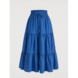 Mode Jupe Bohème Longue bleu Élégance