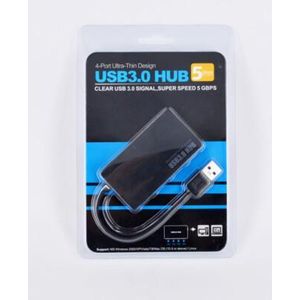 Système d'alimentation haute puissance, hub USB 3.0, répartiteur USB multiple à 4 ports, expandeur USB pour ordinateur et ordinateur portable
