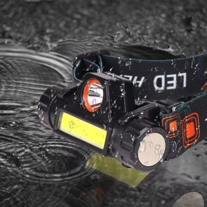 Lampe frontale rechargeable à LED, lampe de travail étanche et réglable, lanterne de camping super lumineuse pour la pêche et le vélo