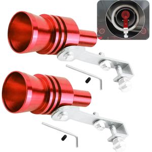 2 sifflets turbo pour voiture, sifflet pour silencieux de tuyau d'échappement