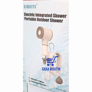 pompe de douche extérieure rechargeable avec jet continu
