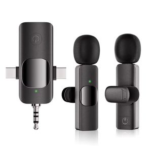 Micro Cravate sans fil k15 pour iPhone/Telephone Android/Ordinateur Portable, Microphone à revers USB C pour enregistrement vidéo, Vlogging, TikTok, YouTube, Réduction du bruit, clip Plug-Play sur Micro