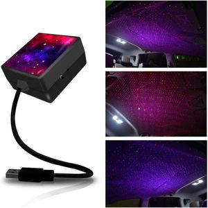 USB Projecteur de ciel étoilé pour voiture, éclairage d'ambiance décoratif romantique pour l'intérieur