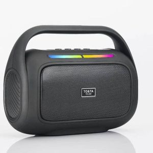 PUISSANTE ENCEINTE PORTABLE TO&TA T0-555 BLUETOOTH SPEAKER-MULTIFONCTION-GRIS
