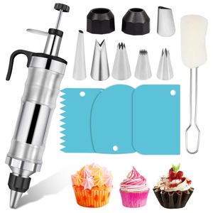 Kit de seringue pour décoration de desserts, ensemble d'outils pour le glaçage à la poche, douilles pour la décoration de gâteaux