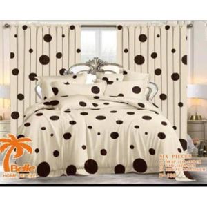 QUALITE SUPERIEUR Belle Draps De Lit 3 Places, 2 Draps, 2 Taies 2 Rideaux