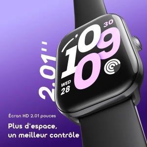 Oraimo Watch 6 Lite Montre connectée Large Ecran 2,01 pouces avec une interface élégante
