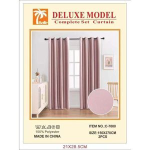Belle Rideau occultant modèle C-7000 lot de 2 panneaux rose taupe 150×270cm, tis BHBHsu polyester épais pour fenêtre