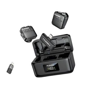 PLOKAMA Microphone VM-80 - Micro Cravate sans fil double avec réduction du bruit