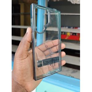 Coque Samsung S23 ultra transparent lux Bord sombre 
