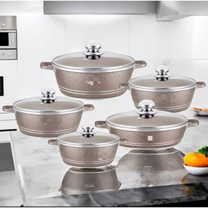 Ensemble de Casseroles Antiadhésives en granite