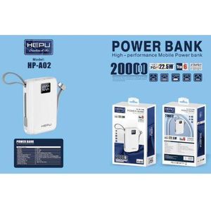 Hepu POWER BANK DE QUALITÉ 20000 mAH