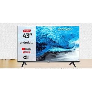 Smart TV LED 43 POUCES + DECODEUR INTEGRE +SUPPORT MURAL - Prix pas cher