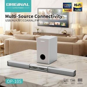 Barre de Son Bluetooth Original Super Power OP-10S – Son Stéréo Puissant, Connexion Sans Fil, Haute Performance Audio