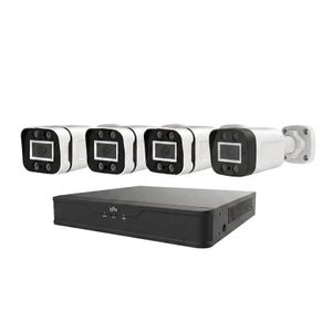  Kit DVR 4 canaux  - 4 -caméras bullet  4/5G  Infrarouge  Dectecteur de mouvement Technologie POE  Option Full-Color  Full HD 4K  2MP -Fournie avec câblage complet support + boitier DVR SANS DISCK DUR 