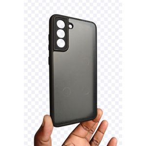 Coque Samsung S21 fe noir transparent 