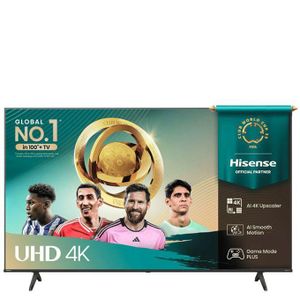 Hisense TV LED 55" Pouces  - Wi-Fi - UHD TV -4K  Androïd  – -Youtub-Prime Noir  - 24 Mois De Garantie  