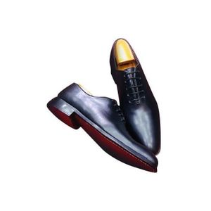 soulier en cuir pour homme-noir