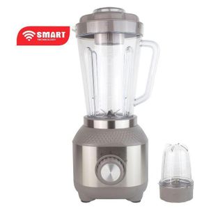 SMART TECHNOLOGY Blender Incassable STPE-3636ILA - 350 W – 1.5 Litres- Mélangeur 2 En 1 Avec Broyeur- Couleur Azur - 12  Mois De Garantie.