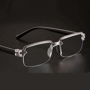 Autre Lunettes de presbytie en résine transparentes sans monture anti-lumière bleue