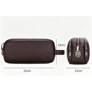 Mode Sac à serrure double compartiment - marron