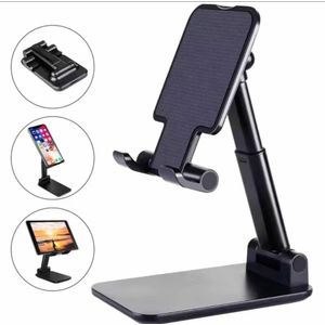 Support Téléphone Bureau Réglable Et Pliable - Noir