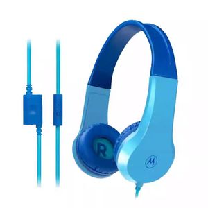 Motorola Motorola JR200 Casque audio pour enfants avec microphone, prise jack 3,5 mm, casque supra-auriculaire