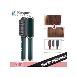 Fer à Lisser Et à Friser, Peigne électrique à Chauffage Rapide, Peigne Styler